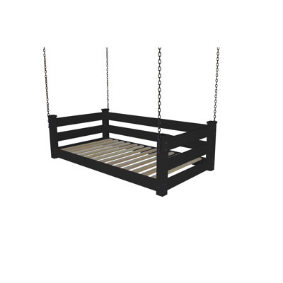 Adrow Solid Wood Hanging Daybed