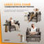 Fauteuil d'appoint à accoudoirs recouverts de chenille avec accoudoirs minces en chenille-1847797759