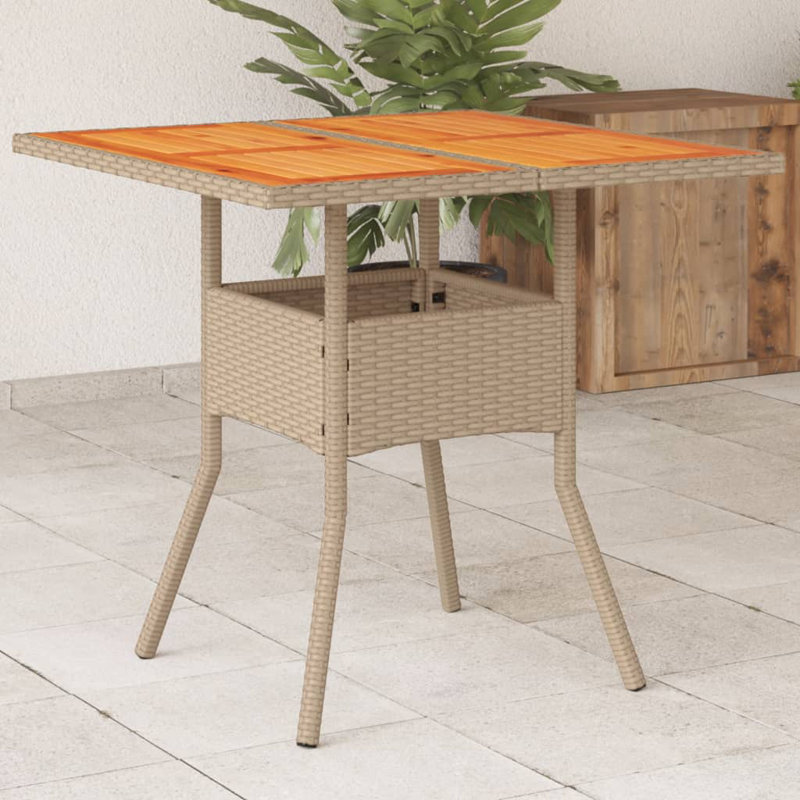 Andriea Square Outdoor Dining Table , 80cm cm W 80cm cm D