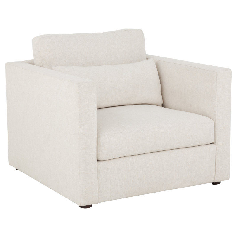 Fauteuil à coussin bas 40,5 po Banks, Vison 9953