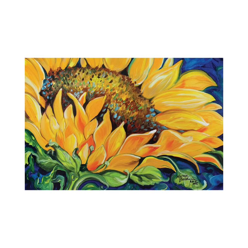Sunflower September by Marcia Baldwin - Wrapped Canvas Print, 66.04 cm H x 45.72 cm W x 1.91 cm D
