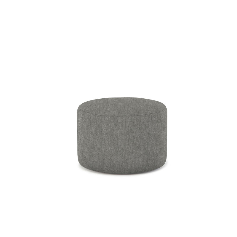 Repose-pieds rond 24 po Vera, Mélange de polyester pierre