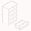 Tasneem 4 Drawer Chest of Drawers Bedroom Storage Unit Clothes Storage Cabinet Bedroom Living Room Hallway Furniture-2079799287