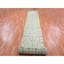 Tapis de couloir blanc en laine et en soie noué à la main 2 pi 7 po x 20 pi 7 po Rajasthan XL 05CEB4ED41834F47AB2A816032A20F5D