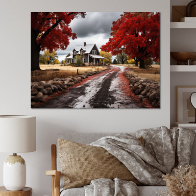 " Red Farmhouse Rustic Elegance III "