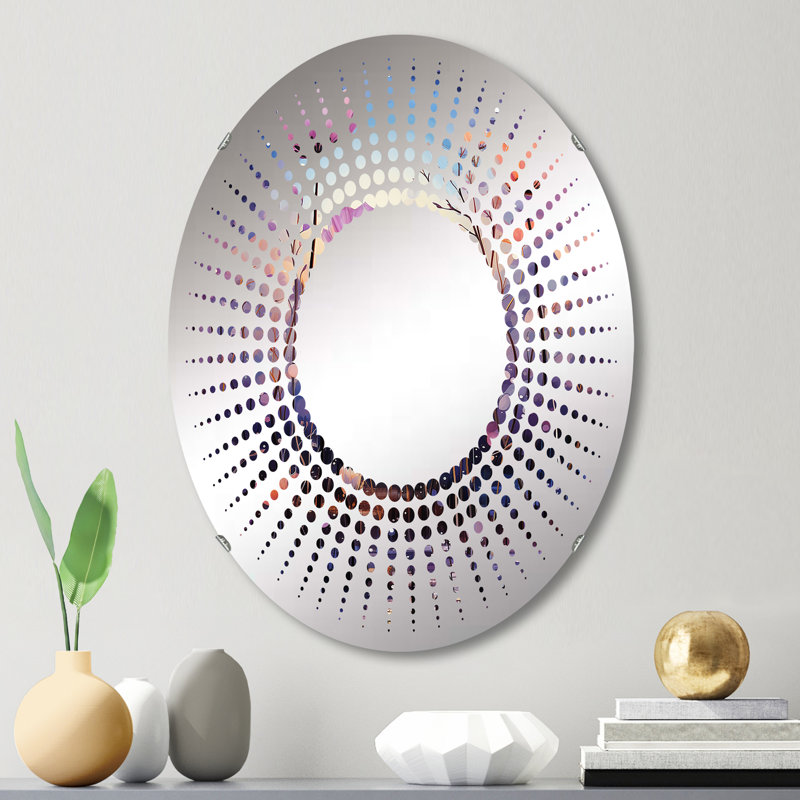 Nightly Enchanted Wilderness - Miroir décoratif Starburst | Ovale, L 20 po x H 30 po