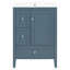 Ensemble de meuble-lavabo autoportant 24 po avec lavabo en céramique intégré, portes et tiroirs à fermeture en douceur, tiroir de rangement inférieur et support de porte intérieure 24 po-129764426-129764424