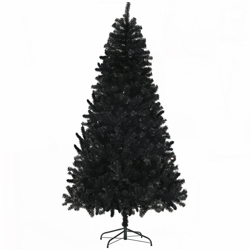 7.5ft Tall Artificial Black Christmas Tree