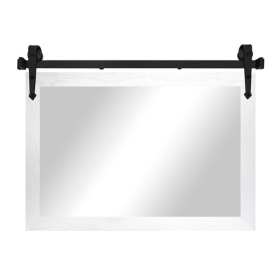 Manoil Solid Wood Rectangle Mirror