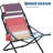 Portable Folding Beach Chair with Headrest for Camping or Bench