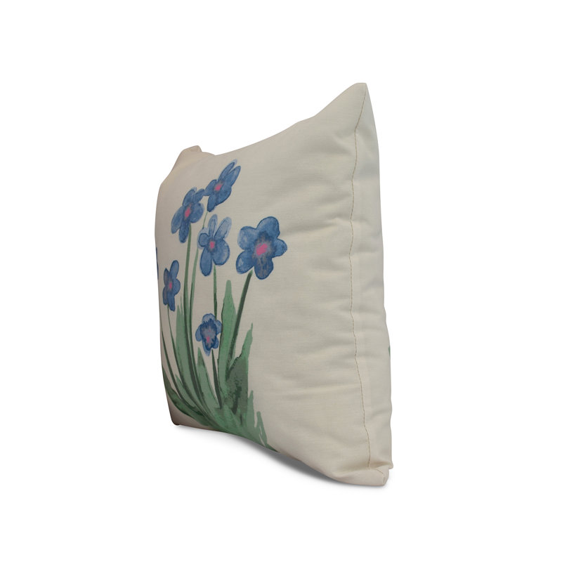 Housse et insert de coussin carré Farmers Market, Bleu, 26 po x 26 po