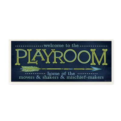 «Bucktown Playroom Home of Mischief Makers», plaque d'art décorative encadrée