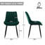 Velvet Upholstered Metal Side Chair-355355680