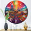 Horloge murale arc-en-ciel-93381768