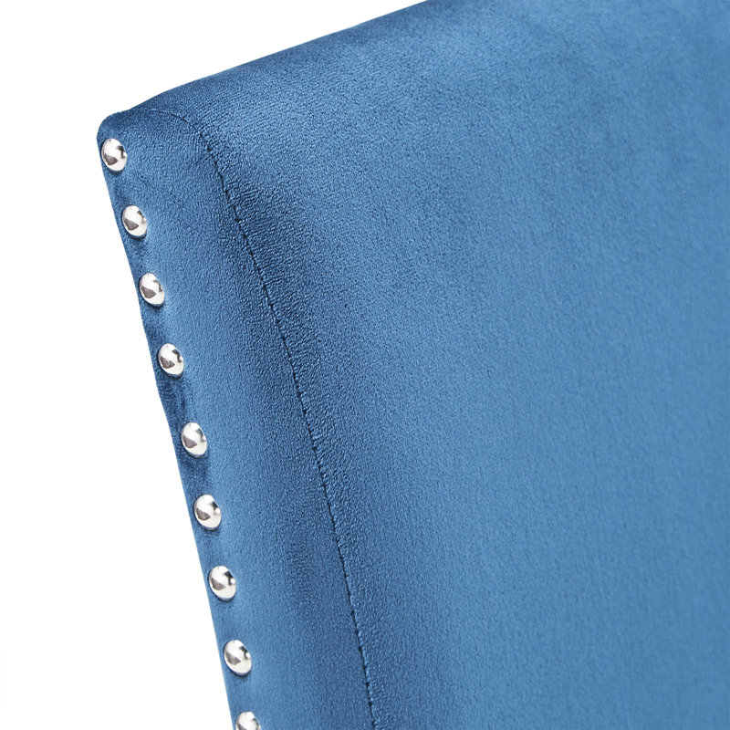 Banford 19'' H Upholstered Side Chair, Blue