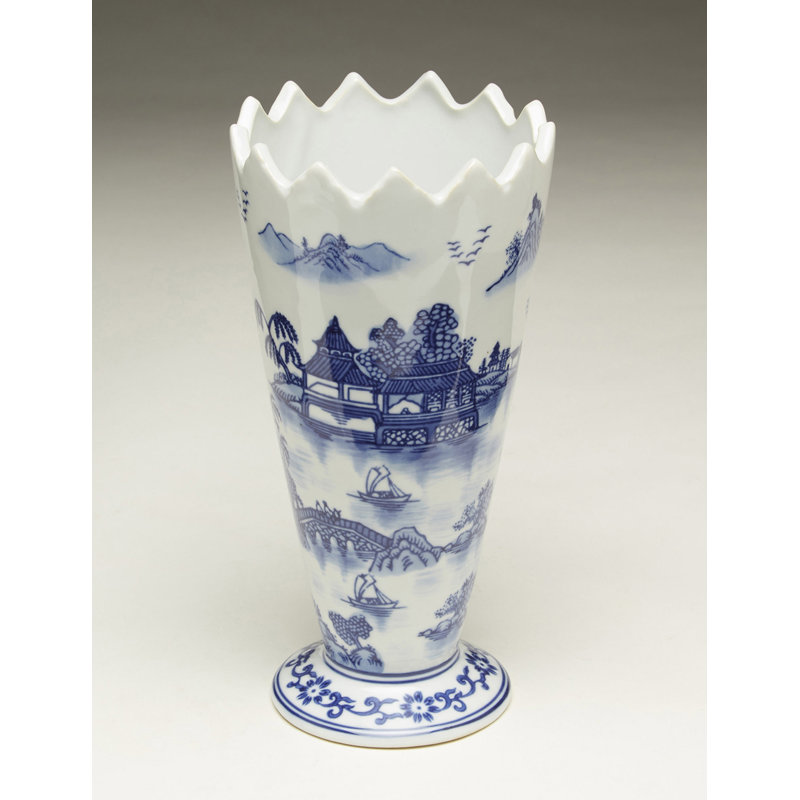 Vase de table en dents de scie