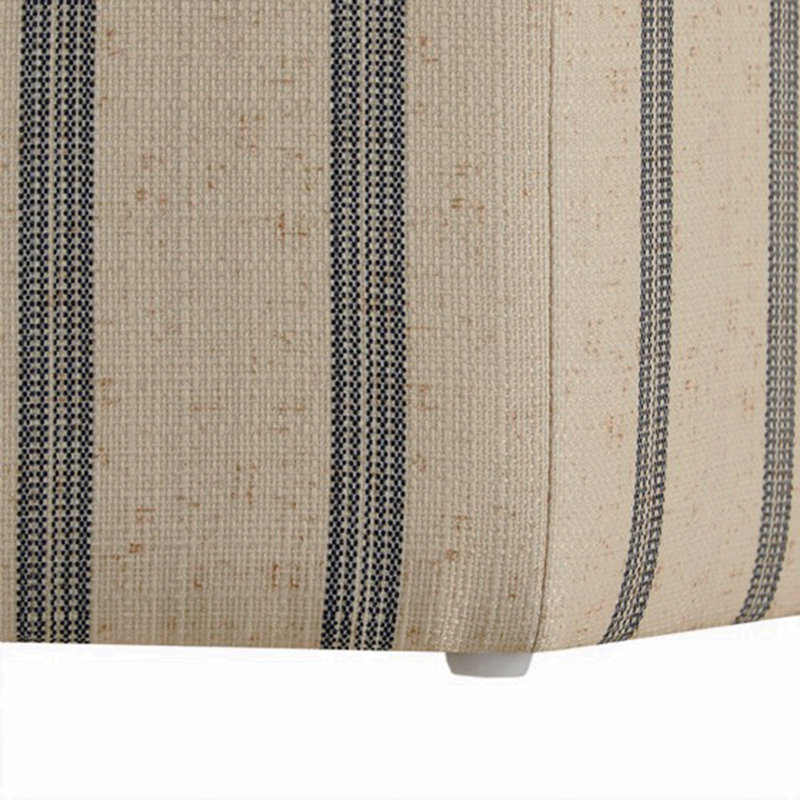 Repose-pieds rembourré en tissu Accent