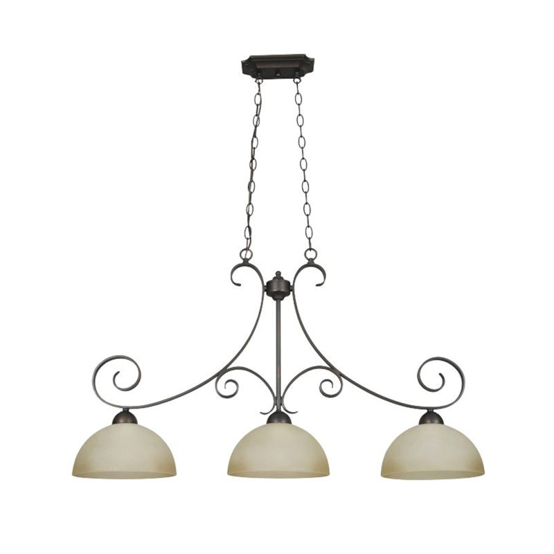 Luminaire suspendu géométrique à 3 lumières
