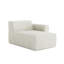 Chaise longue simple en velours côtelé Berlare-601027411