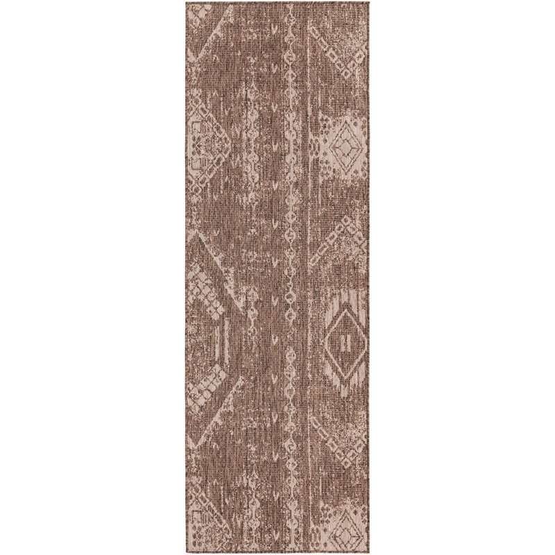 Brison Geometric Indoor / Outdoor Rug, Runner 2'7" x 8'