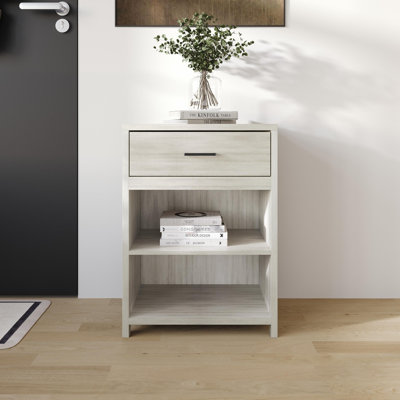 Armoire avec un tiroir en gris clair