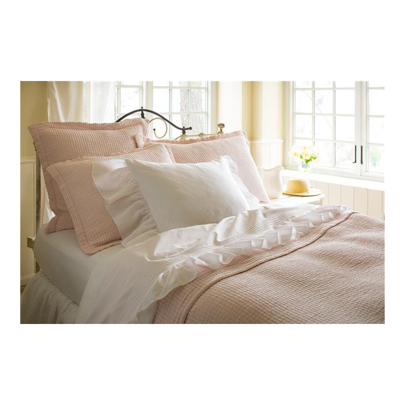 Hudson Cotton Coverlet, Twin, Petal