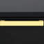 Black And Gold Nightstand With Spacious 2 Drawers - Bedroom Decor Upgrade Stylish 2 In Storage Must-Have-1712336613