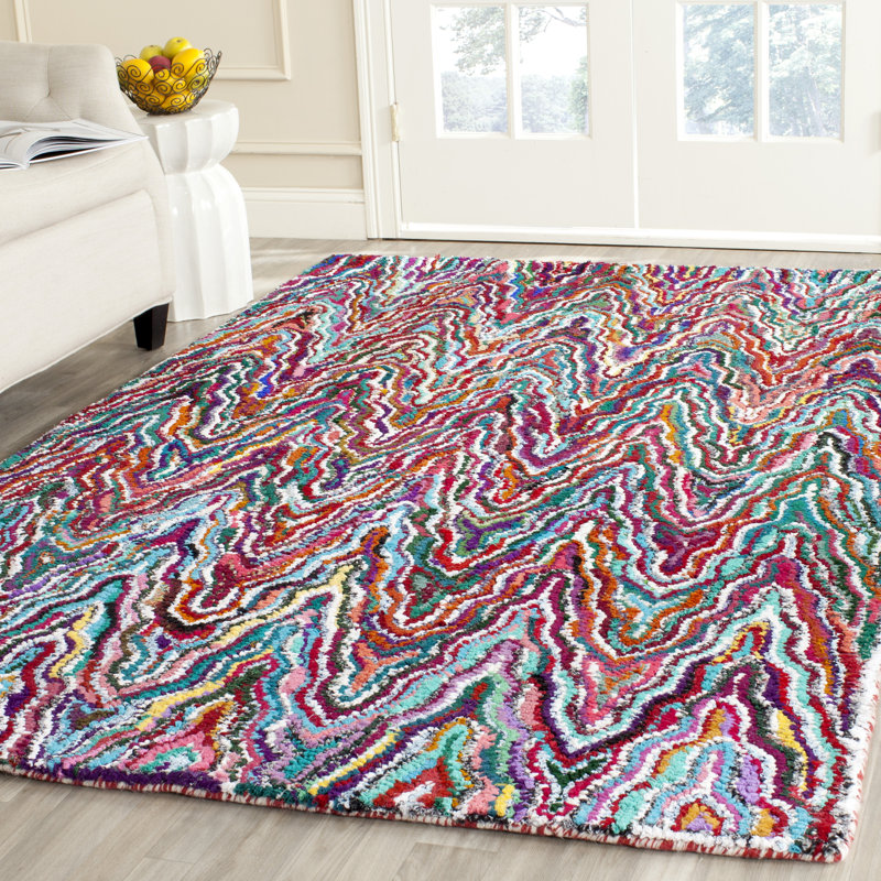 Anaheim Hand Tufted Performance Abstract Rug, Rectangle 9' x 12'