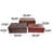 Cantrell Wood Nesting Upholstered Decorative Brown Trunk with Vintage Accents and Studs Set