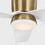 Visual Comfort Fan Colgin 44 Hugger LED Indoor Ceiling Fan with Matte White ABS blades and Handheld Remote-1296791319