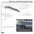 12' X 10' Retractable Awning Patio Awnings Sun Shade Shelter With Manual Crank Handle, 280G/M² Uv & Water-Resistant Fabric And Aluminum Frame For Deck, Balcony, Yard-568271821