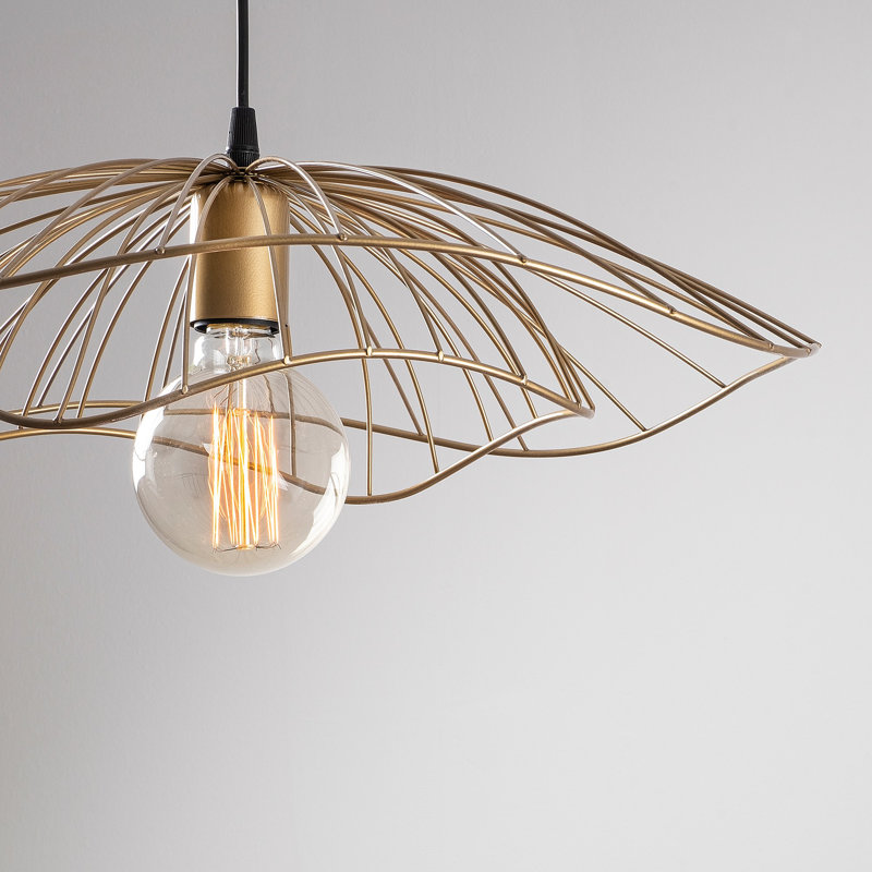 Lustre Vintage Glam, 19,7 po de diamètre, hauteur réglable 43,7 po | Corps en métal, culot E27 de 40 W maximum | Élégant luminaire pour le salon, la salle à manger et le vestibule | Conception IP20, élégante et durable