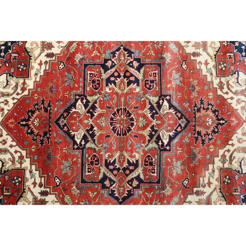 Wool Area Rug, Rectangle 10' x 14', No pattern