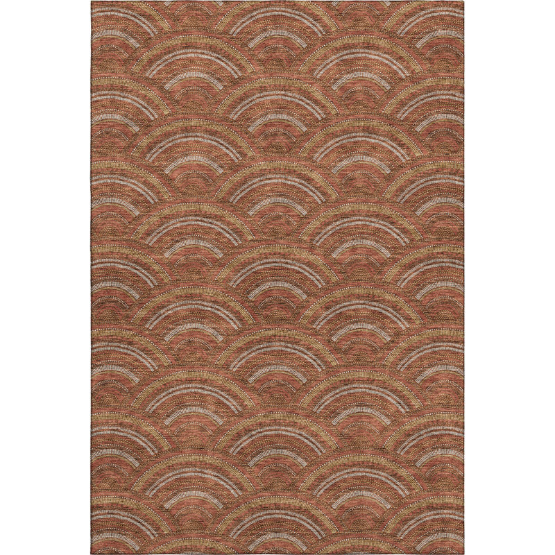 Premium Machine Washable Prisco Paprika Rug, Rectangle 2'6" x 3'10"