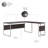 Gaythorne L-Shaped Computer Desk Office Set in Storm Gray - Reversible-736426103