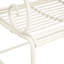Banc de jardin Sunnydaze - blanc