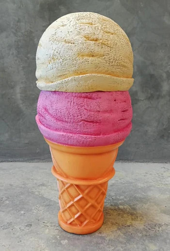 Jadiamond Two Scoop Ice Cream Over Sized Statue