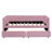 Pink Velvet Twin Daybed With 2 Storage Drawers & Ergonomic Backrest-211376465
