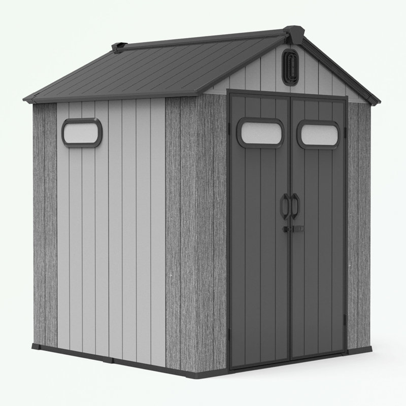 Storage Shed with Lockable Doors, Windows and Vents