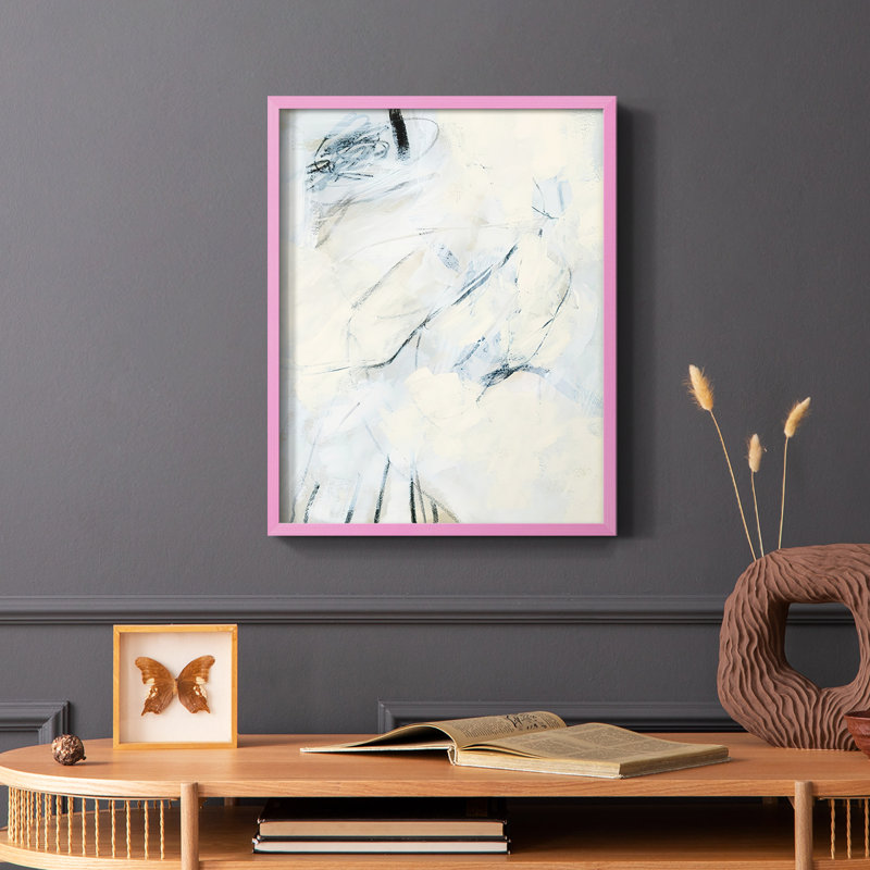 «Liminal Space II», reproduction encadrée - bois massif, Rose, H 10 po x l 8 po