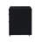 Black File Cabinet With 3 Drawers - High Gloss Surface & Detailing, , 18"X22"X28"H, No Assembly, 62 Lb, Caster Wheels For Seamless Movement Rectangular Drawers, , Installed
