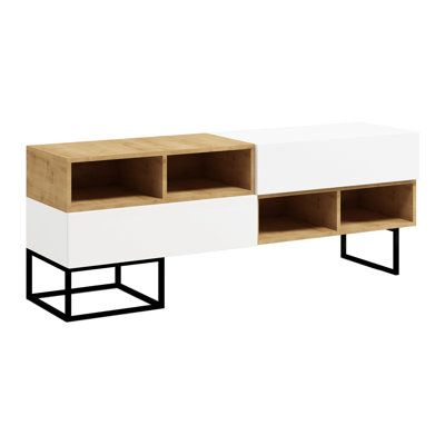 Harlynn Unfinished TV Stand with Fireplace Included