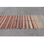 Chemin de table kilim turc fait à la main avec des rayures rouges pour un élément de décoration de couloir rustique