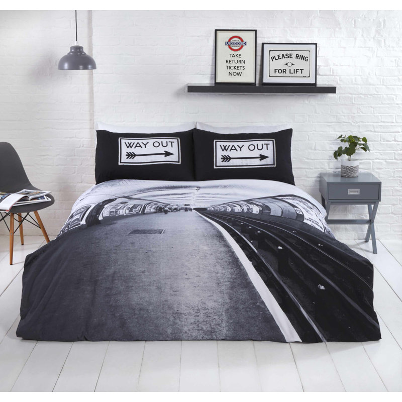 Ghantoli No Pattern Duvet Cover Set with Pillowcases, Kingsize - 2 Standard Pillowcases