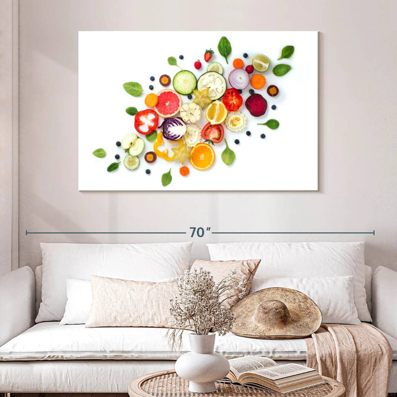 Yarlin Healthy Food Slices, 32" H x 48" W