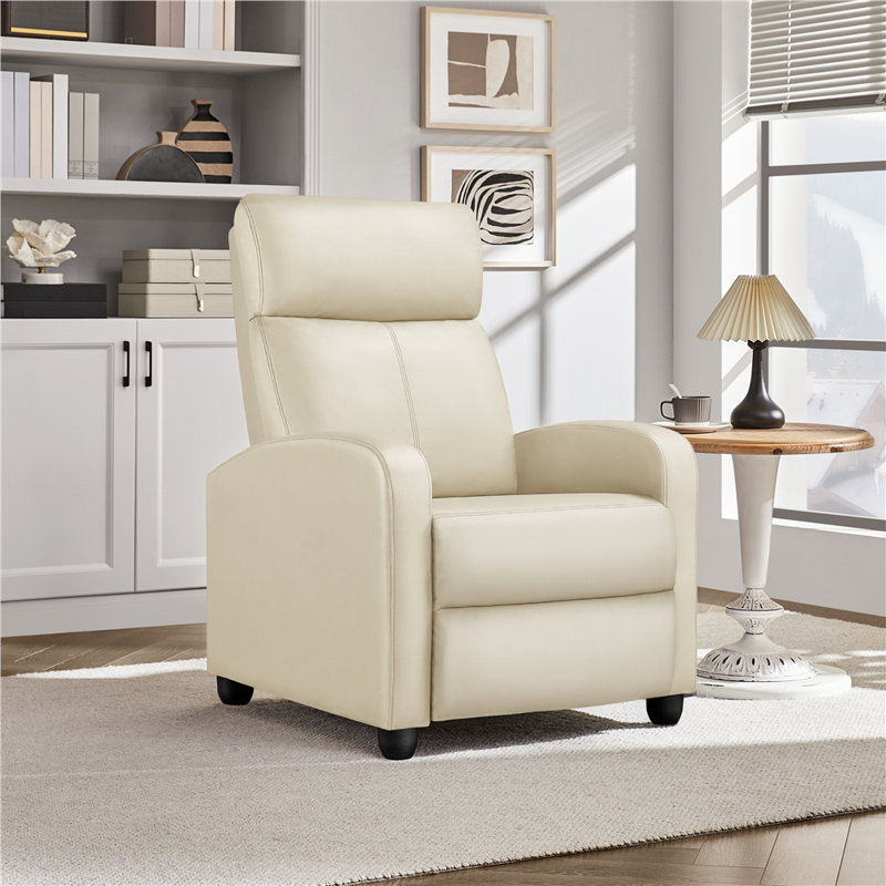 Mcghee 27" Wide Recliner Chair, Compact Reclining Chair with Comfortable Seating for Living Room, Bedroom and Home Relaxation Use