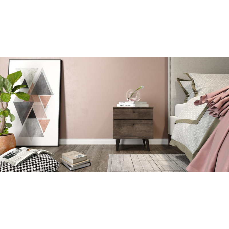 21'' W Nightstand, Dark Brown