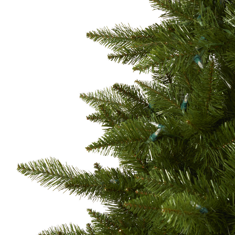 Lighted Artificial Spruce Christmas Tree, 9' H