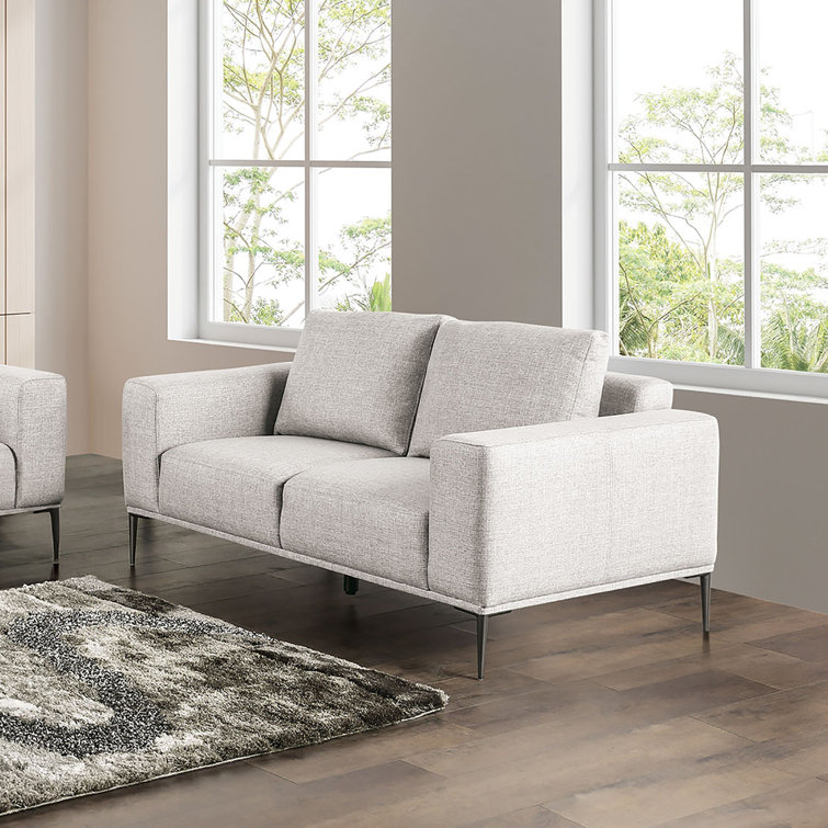 Deunta 64.56'' Chenille Square Arms CAL117 Compliant Loveseat