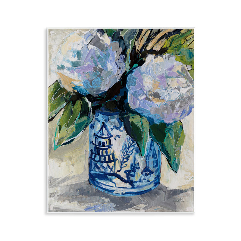 August Blooming Bouquet Wall Plaque Art by Jeanette Vertentes